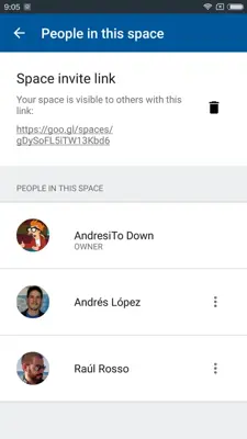 Spaces - Small Group Sharing android App screenshot 1